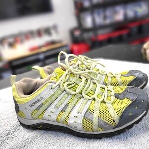 Merrell Mykos Lime Women's Mesh Hiking Trail Running Shoes Sneakers Sz: 9 *NICE